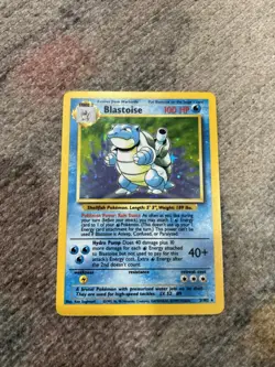 Pokemon Blastoise Holo Rare Card Base Set Unlimited 2/102 1999 - Image 1