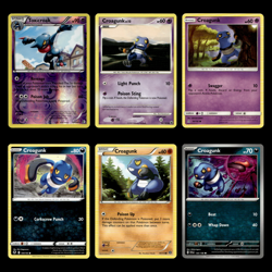 6x Toxicroak Lot Croagunk 66.0 Black White Boundaries Crossed Pokemon Cards Set - Image 1