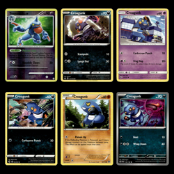 6x Toxicroak Lot Croagunk Pokemon Cards Collection Set Deck Building TCG - Image 1