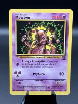 Mewtwo Black Star Promo 14 WoTC Pokemom Card - MP (A1) - Image 1