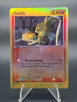 Torchic 77/97 Pokemon EX Dragon Reverse Holo Card - LP - Image 1