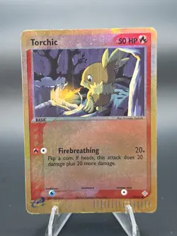 Torchic 77/97 Pokemon EX Dragon Reverse Holo Card - LP - Image 2