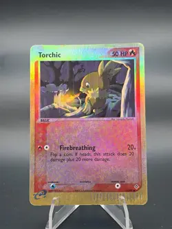 Torchic 77/97 Pokemon EX Dragon Reverse Holo Card - LP - Image 3