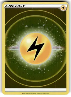 Pokemon 2022 Lightning Energy Crown Zenith Sword & Shield Reverse Holo Card NM - Image 1