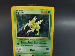 Scyther Pokemon Jungle Set 10/64 Holo Card TCG 1999 LP - Image 3