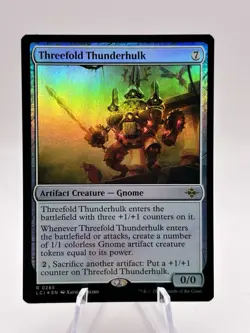 Threefold Thunderhulk 0265 Foil The Lost Caverns of Ixalan LCI MTG NM - Image 1