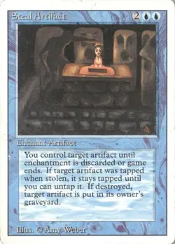 "Steal Artifact" - Magic The Gathering - Revised - Image 1