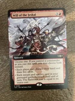 Will of the Jeskai Extended Art Commander: Tarkir: Dragonstorm NM Free Shipping - Image 1