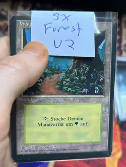 5x German Fbb Forest • Unplayed / Mostly Clean • Basic Land • Mtg - Image 5