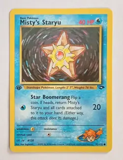 Pokemon - Misty's Staryu - Gym Challenge 92/132 1st Edition - Common - NM - Image 1