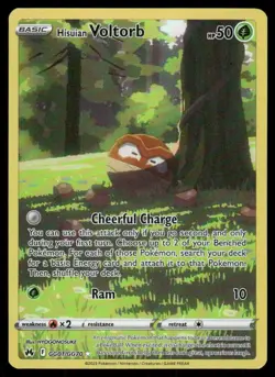 Pokemon Tcg Hisuian Voltorb GG01/GG70 Crown Zenith: Galarian Gallery Holo NM - Image 1