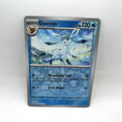 Glaceon 025/131 Sv: Prismatic Evolutions Reverse Holo Pokemon TCG Card - Image 1