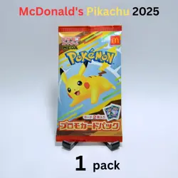 Japanese Pikachu McDonald's Promo 2025 Pokemon Card TCG Limited - Image 1