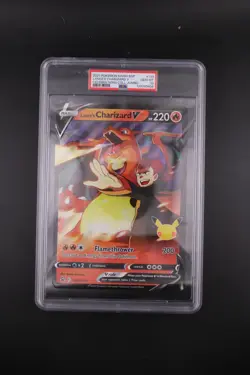 2021 Pokemon Swsh Black Star Jumbo #133 Lance's Charizard V PSA 10 - Image 1
