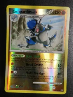 Pokemon Rampardos Lv.54 13/127 Reverse Holo Platinum PL - Image 1