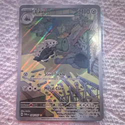 Pokemon Lairon Illustration Rare Holo Twilight Masquerade 184/167 110 HP Armor - Image 1