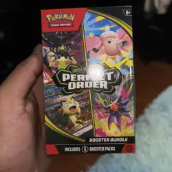 Pokemon TCG: Mega Evolution-Perfect Order Booster Bundle (6 Packs) New Sealed - Image 1