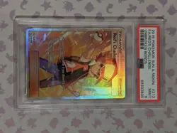 2019 POKEMON SUN & MOON UNBROKEN BONDS #213 FULL ART/RED'S CHALLENGE PSA 9 - Image 1