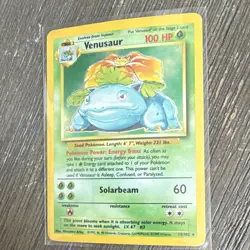 Pokemon TCG Venusaur Base Set 15/102 Holo Rare 1999 Wizards Copyright Wizards - Image 1
