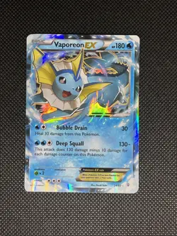 Pokemon TCG Vaporeon EX 24/83 XY Generations Ultra Rare LP Condition - Image 1