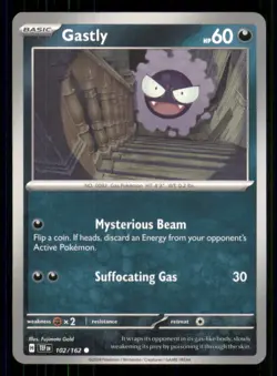 Gastly SV05: Temporal Forces #102/162 Common Reverse Holo Pokemon LP - Image 1