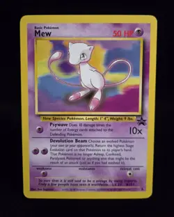 Pokemon TCG - MEW - #8 - BLACK STAR PROMO - POKEMON LEAGUE (2000) - WOTC - LP - Image 1