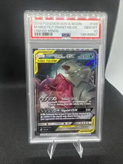 Mega Sableye & Tyranitar GX 126/236 Sm-Unified Minds Pokemon TCG PSA 10 Graded - Image 1