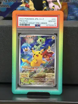 Pokemon Pikachu Scarlet And Violet Promo #001 PSA 10 - Image 1