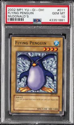 2002 YU-GI-OH! MCDONALD'S MCDONALD'S #011 FLYING PENGUIN PSA 10 - Image 1