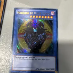 Konami Magician of Black Chaos YGLD-ENC01 Ultra Rare 1st Edition Yu-Gi-Oh! TCG - Image 1