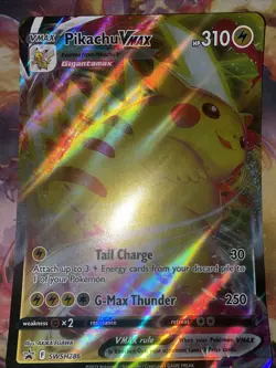 Pokemon TGC Pikachu VMAX SWSH286 Jumbo Cards Holo - Image 1