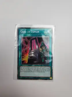 Card of Demise (Platinum Secret Rare) RA03-EN265 Quarter Century Bonanza 1st... - Image 1
