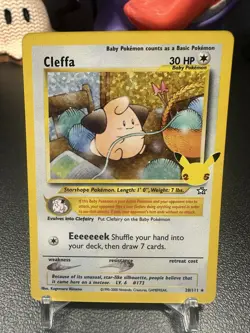 Cleffa 20/111 Celebrations: Classic Collection Holo Pokemon Card NM - Image 1