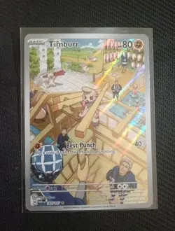 Timburr - 183/167 Illustration Rare Twilight Masquerade Pokemon Card - Image 1