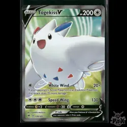 Togekiss V (Full Art) 178/185 SWSH04: Vivid Voltage NM Pokemon 2020 - Image 1