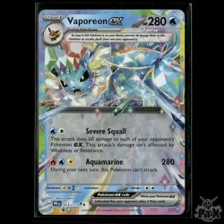 Vaporeon ex 023/131 SV: Prismatic Evolutions NM Pokemon 2025 - Image 1