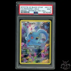 Manaphy XY113 PSA 9 Mythical Premium Collection Promo Pokemon 2016 - Image 1