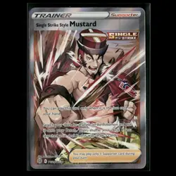 Single Strike Style Mustard TG28/TG30 SWSH09: Brilliant Stars NM Pokemon 2022 - Image 1