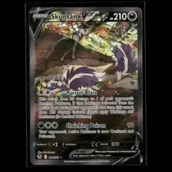 Skuntank V (Alternate Full Art) 181/195 SWSH12: Silver Tempest NM Pokemon 2022 - Image 1