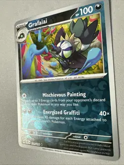 Pokemon TCG * SV Surging Sparks * 121/191 Grafaiai Uncommon * REVERSE HOLO * NM - Image 2