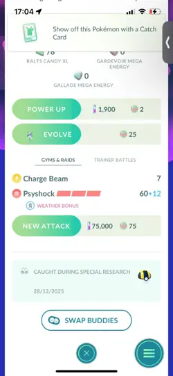 Pokemon Go Shiny Dynomax Ralts - Image 2