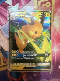 Pokemon TCG Raichu GX - 20/68 (#60 Pikachu Stamped) Promo 020/068 LP - Image 1
