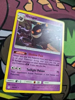 Pokemon Gengar 70/214 Ghost Print Error SM Unbroken Bonds Non-Holo Pokemon - Image 2