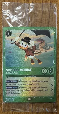 Scrooge McDuck - S.H.U.S.H. Agent 36 Disney Lorcana Promo Holo - Sealed - Image 1