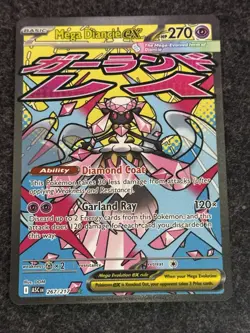 Pokemon TCG Mega Diancie EX 267/217 Mega Attack Rare Ascended Heroes English - Image 1
