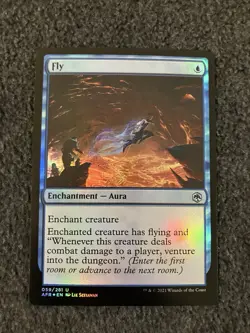 Magic The Gathering MTG - Fly Foil - AFR - Image 1