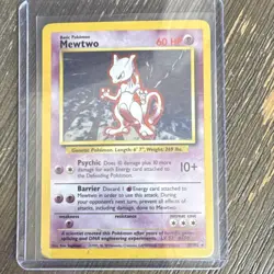 Pokemon TCG Base Set Mewtwo 10/102 1999 Wizards English 2 Cards Vintage (HP) - Image 1