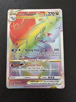 Hisuian Goodra VSTAR Rainbow Secret Rare - POKEMON CARD LOST ORIGIN - 202/196 NM - Image 1