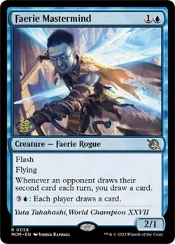 MTG English Faerie Mastermind NM Foil Promos: Prerelease Cards - Image 1