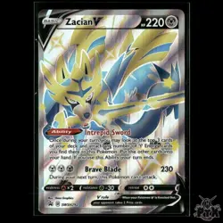 Zacian V (Shiny) SWSH292 SWSH: Sword & Shield Promo Cards NM Pokemon - Image 1